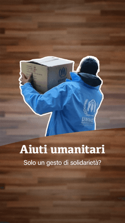 Gli aiuti umanitari sono solo un gesto di solidarietà?