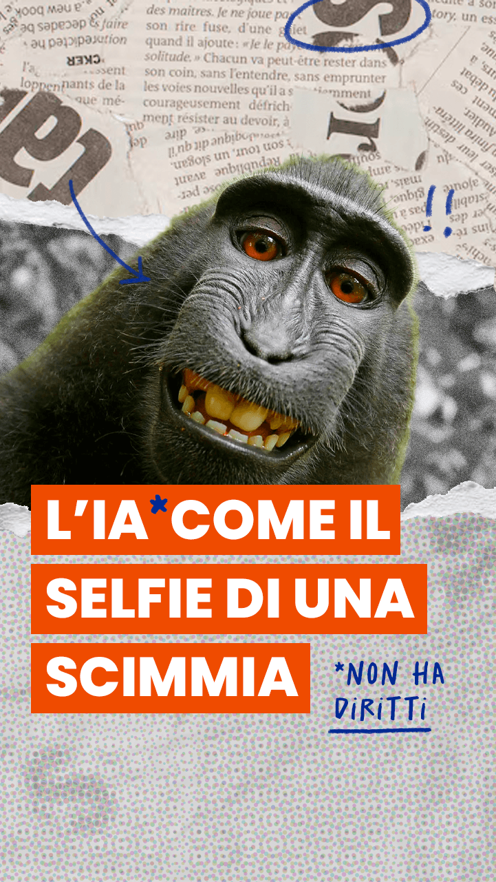 Tra noi e il dominio dell'AI slop c'è solo il selfie di una scimmia
